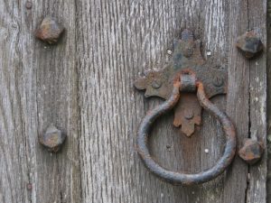 door handle, studded door, Image by Andrew Martin from Pixabay